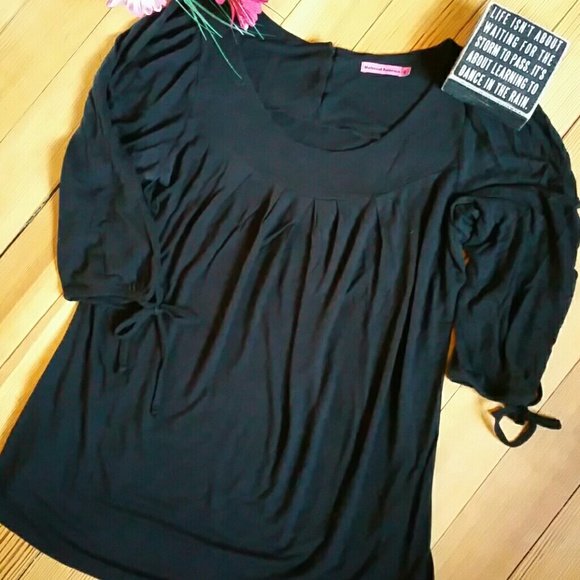 Maternal America Tops - Black Maternity Top Maternal America Tops - Black Maternity Top